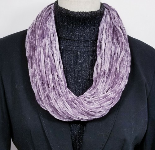 Sciarpe infinite donna velluto morbido con chiusura magnetica accessorio - Foto 18 di 19