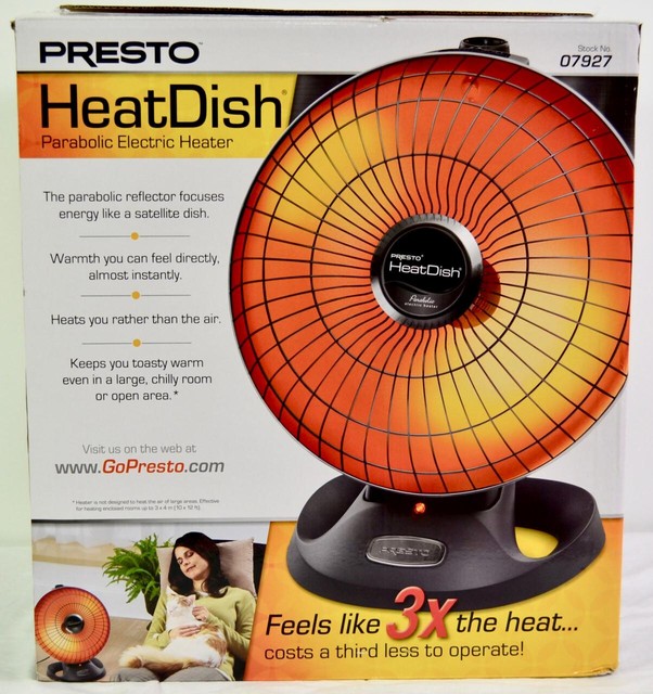 Presto Heat Dish Parabolic Electric Heater 07927 for sale online eBay