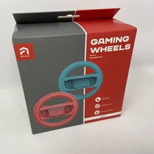 ATRIX Steering Wheel for Nintendo Switch - Blue/Red (2-Pack)