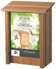 NEW NORTH STATES 1641 CEDAR WOODEN BAT HOUSE NATURALLY CONTROLS INSECTS 1326867