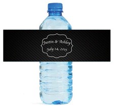 100 Suit Wedding Wedding Anniversary Engagement Party Water Bottle Labels 8"x2"