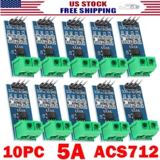 10PC New Design 5A Range Current Detect Sensor Modules ACS712 For  USA