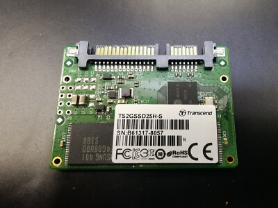 SATA Transcend 2 GB SSD Karte Half-Slim 1,8'' Festplatte SATA2 TS2GSSD25H-S 