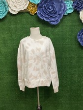 time and tru tye-die beige relaxed fit sweatshirt size large 12-14