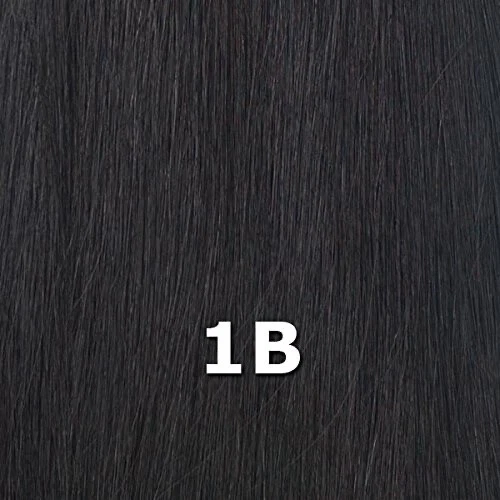 ¡Es una peluca! Peluca de encaje sintético natural línea del cabello frontal S - Desiree 1B NEGRO APAGADO Foto 2 de 4