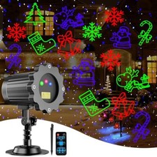 Brighter Laser Christmas Decorations Lights Projector Outdoor, RGB 3 Colors 8