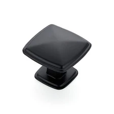 Ravinte 10 Pack Matte Black Kitchen Cabinet Square Knob Single Hole Cabinet H...