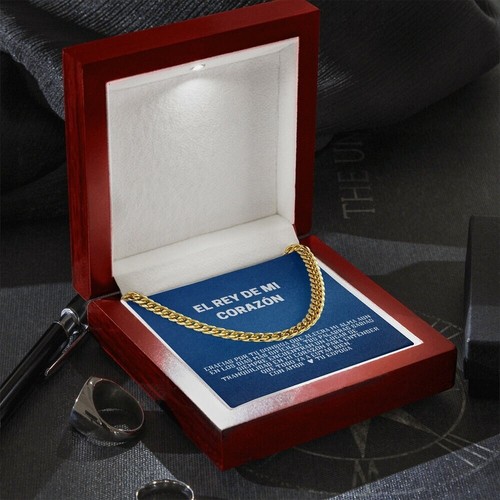 Regalo Navidad Para Esposo Joya Regalo De Cumpleaños Aniversario Padre Oro 14k - Picture 2 of 8