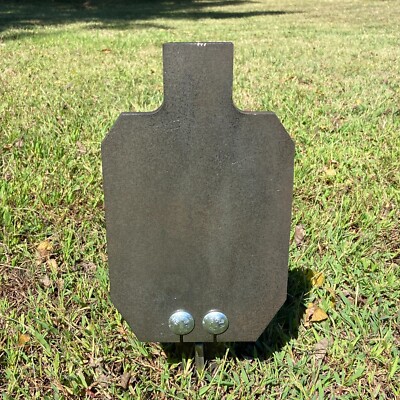 3/8AR500 7x12 Auto Reset IDPA Popper - Spring Reactive Steel Shooting Target