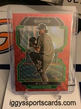 A.J. Izzi RED WAVE PRIZM 2022 Panini Draft Picks Baseball