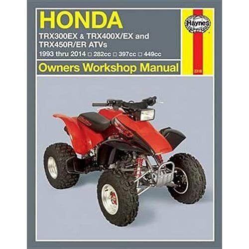 Honda TRX/EX/R/ER Automotive Repair Manual: 1993-2014 ( - Paperback NEW Anon (Au - Imagen 1 de 2