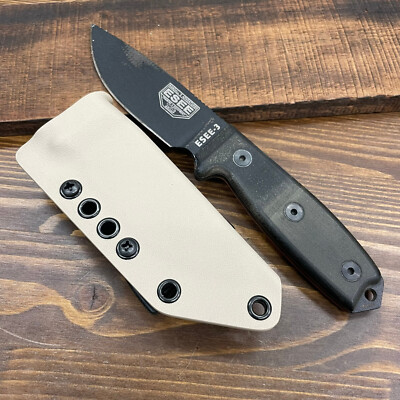 Desert Tan Kydex Sheath for ESEE 3   Tek-Lok, Horizontal/Vertical Carry