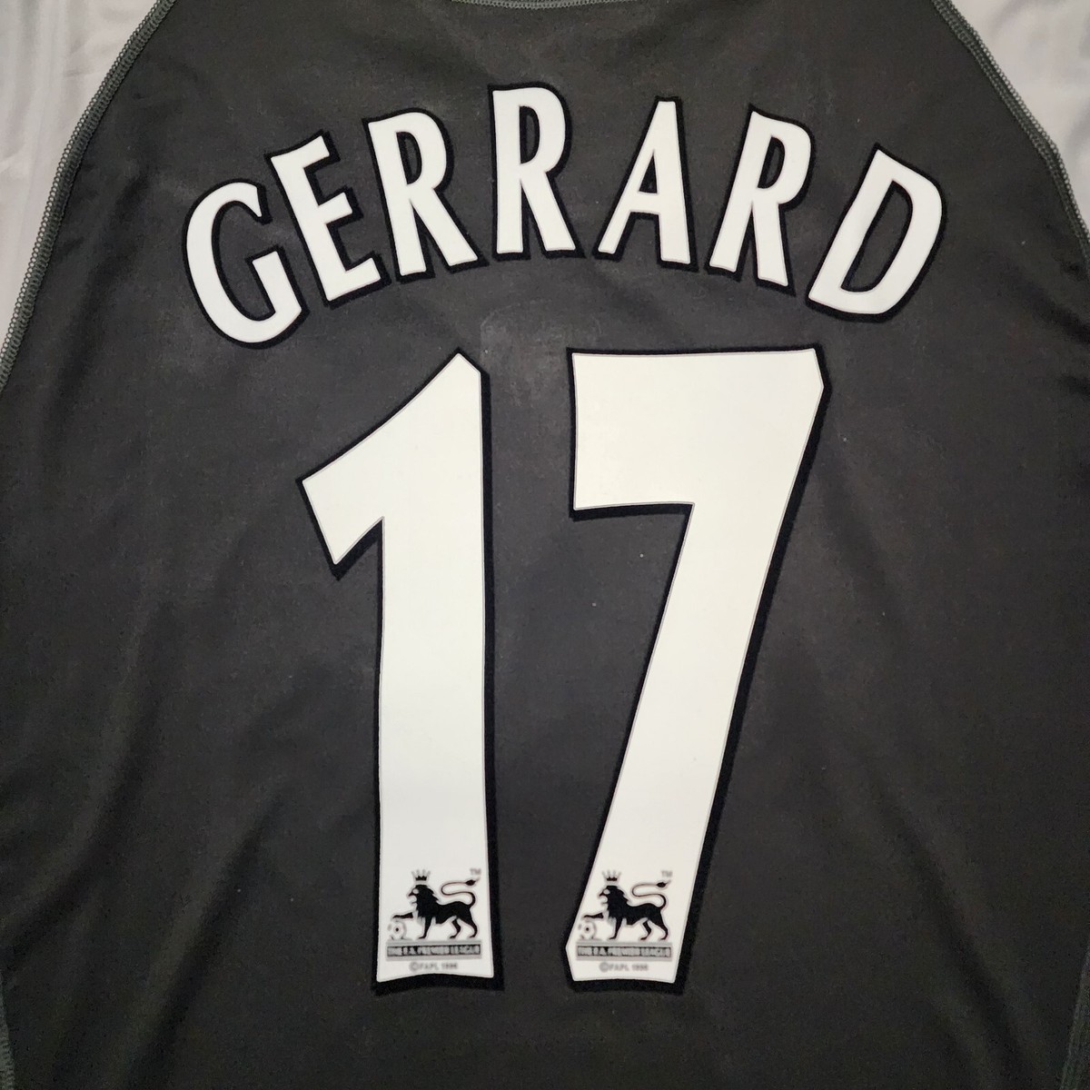 2003 Reebok Liverpool Away Soccer Jersey Steven Gerrard Men