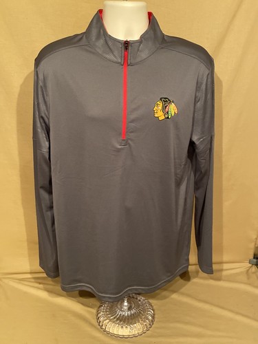 Men’s Small S Chicago Blackhawks Hockey 1/4 Zip Dry Wick Shirt New With Tags - Picture 9 of 12