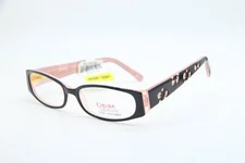 NEW CHELSEA MORGAN CM807 BK/PK BLACK PINK AUTHENTIC EYEGLASSES 51-16