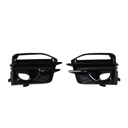 4pcs Fit Infiniti Q50 Sport 2014-2017 Front Upper Lower Grille Fog Bezels Black - Picture 11 of 17