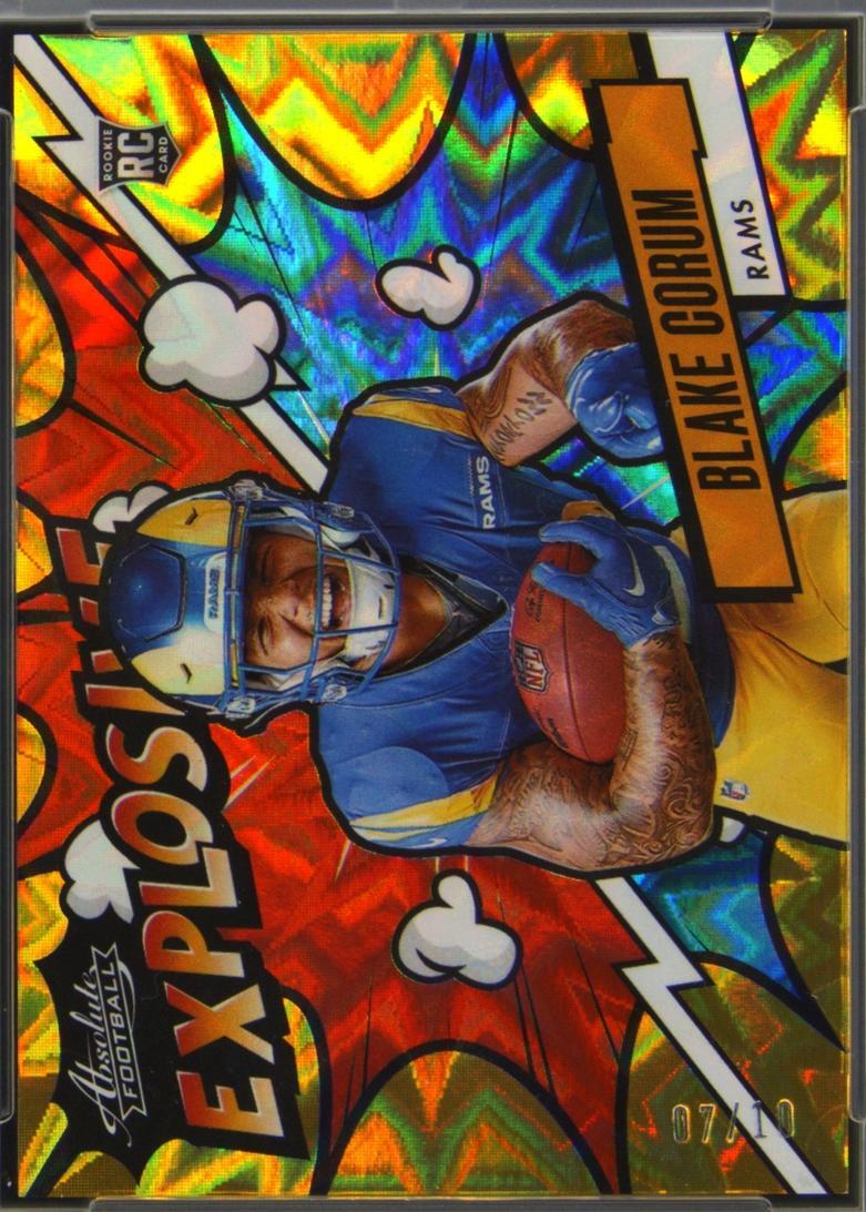 Absolute Blake 2024 Panini Absolute - Explosive Blake Corum #EX-BCM Gold /10 (RC) for ...