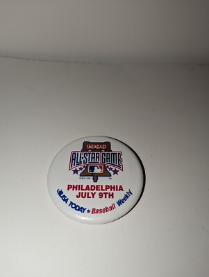Vtg 1996 MLB All Star Game Philadelphia Pinback Button USA Today ...