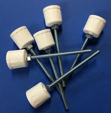 6 Weave Pole pegs for Dog Agility Equipment, Cut Your Own Poles to Length