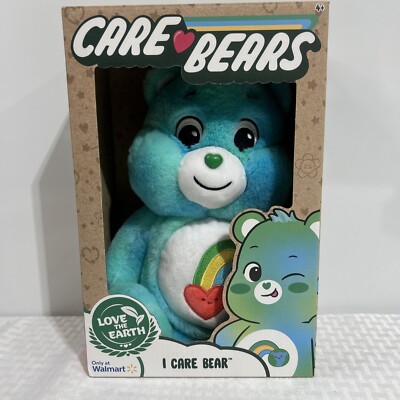 Care Bears 14'' I Care Bear Love the Earth Plush Kids Toy 2021 New WALMART EXCL