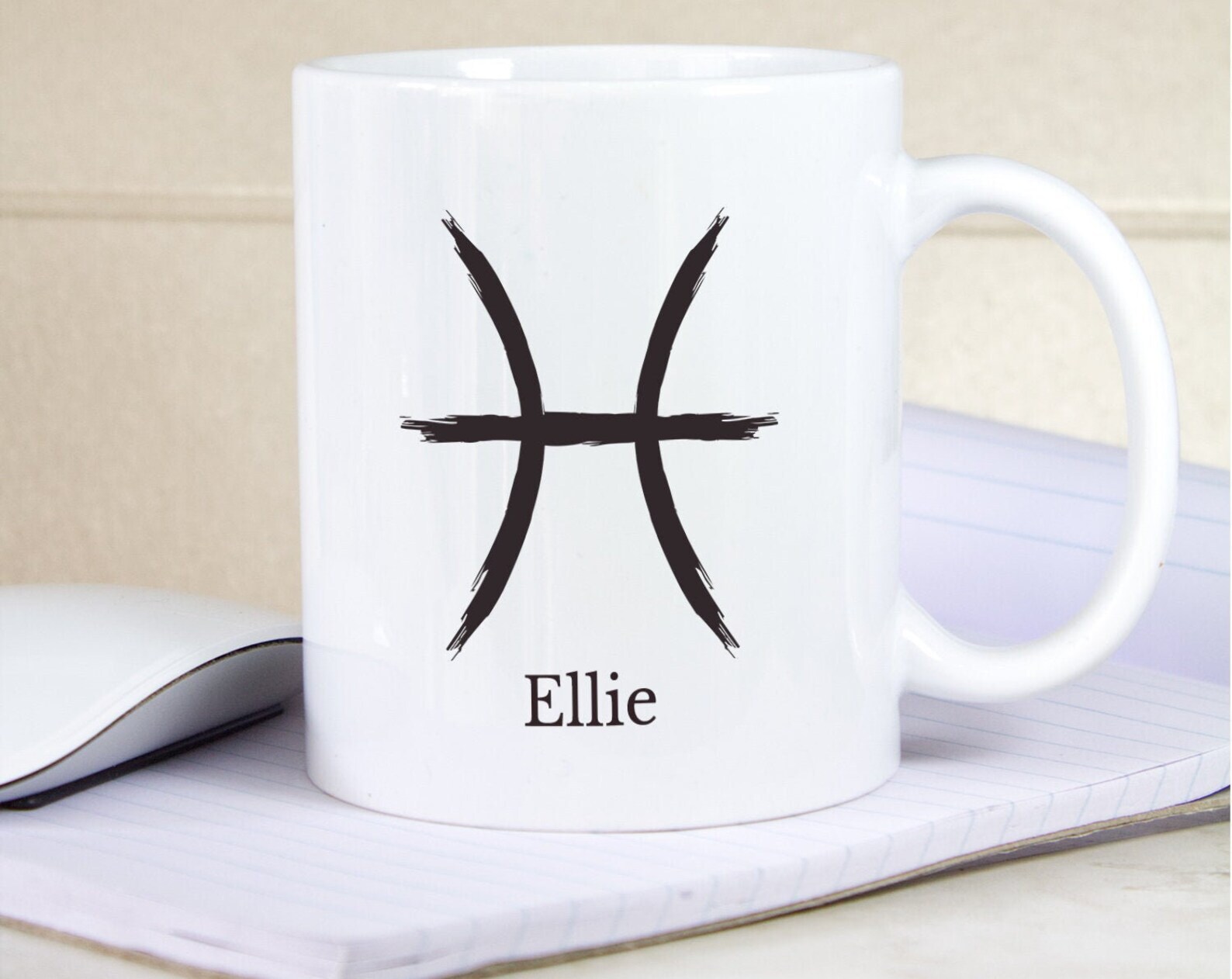 Pisces Mug Personalised Coffee Gift Astrology And Horoscopes For February And