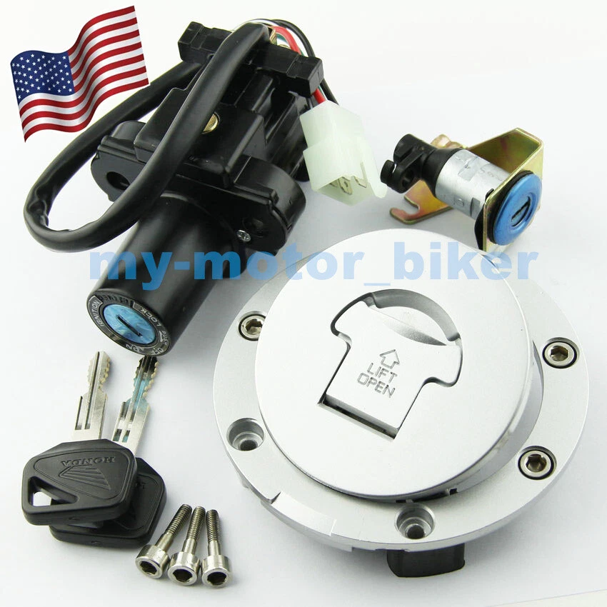 Ignition Switch Gas cap Seat Lock for Honda CBR900RR CBR929 2000-01/CBR954 02-03 Foto 4 de 4