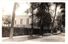Gymnasium Skidmore College Saratoga Springs NY RPPC Real Photo Postcard 1930-40s