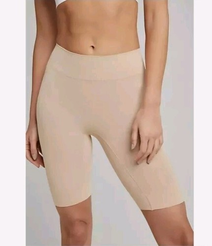 Jockey Skimmies Mid Length Cooling Slipshort 2 Pack Light Beige-Black Medium QVC - Picture 3 of 4