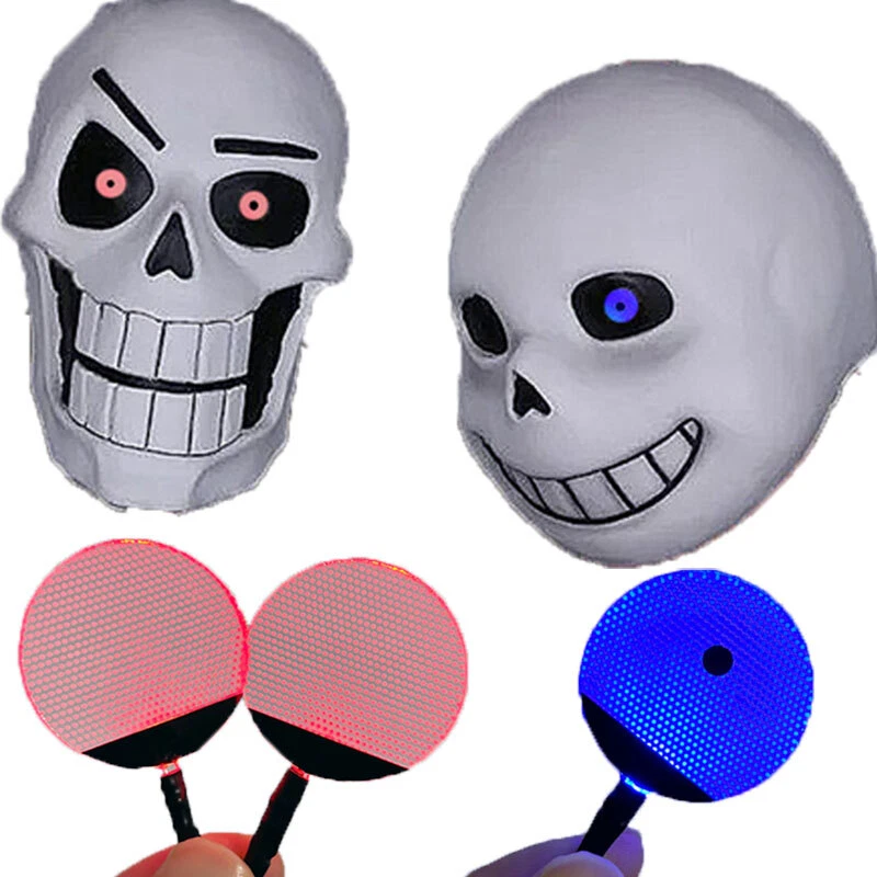 DIY Round Bendable LED Light Eyes for Sans Papyrus Cosplay Mask Accessories 01