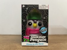 New Nee Doh Polar Glow Penguin Glow-in-the-Dark Squeeze Super Solid Squish