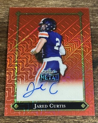  2025 Leaf Metal Jared Curtis Auto RC #2/3 #1 QB 2026 GEORGIA DAWGS COLOR MATCH