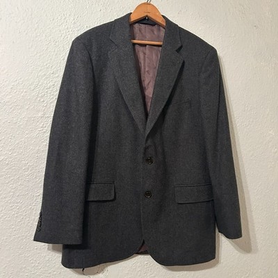 Brooks Brothers Mens 41R 1818 Madison Moon Yorkshire Tweed Gray Sport Coat