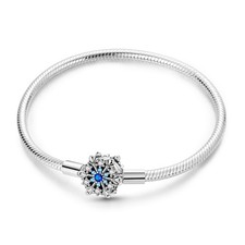 MULA Fine 925 Silber CZ Liebe Blumen Verschluss Charm Armband für Frauen Schmuck