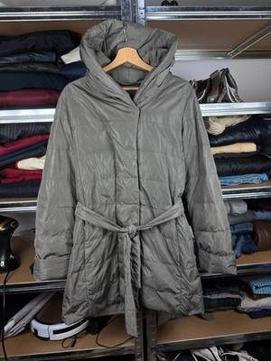 Max Mara x Weekend Down Trench Belted Puffer Coat Size M