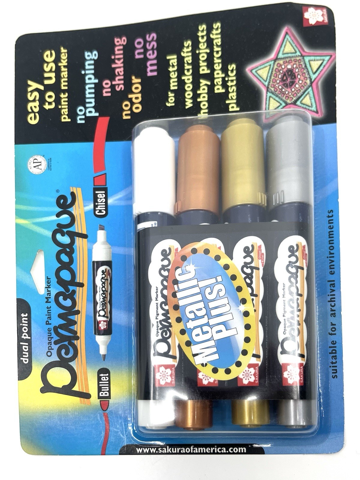 Sakura Permapaque Opaque paint marker sets metallic Plus
