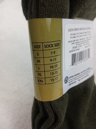 Boy Scouts Of America Official Uniform Socks Size 2XL (15-17) Coolmax 1pair Crew - Picture 10 of 16