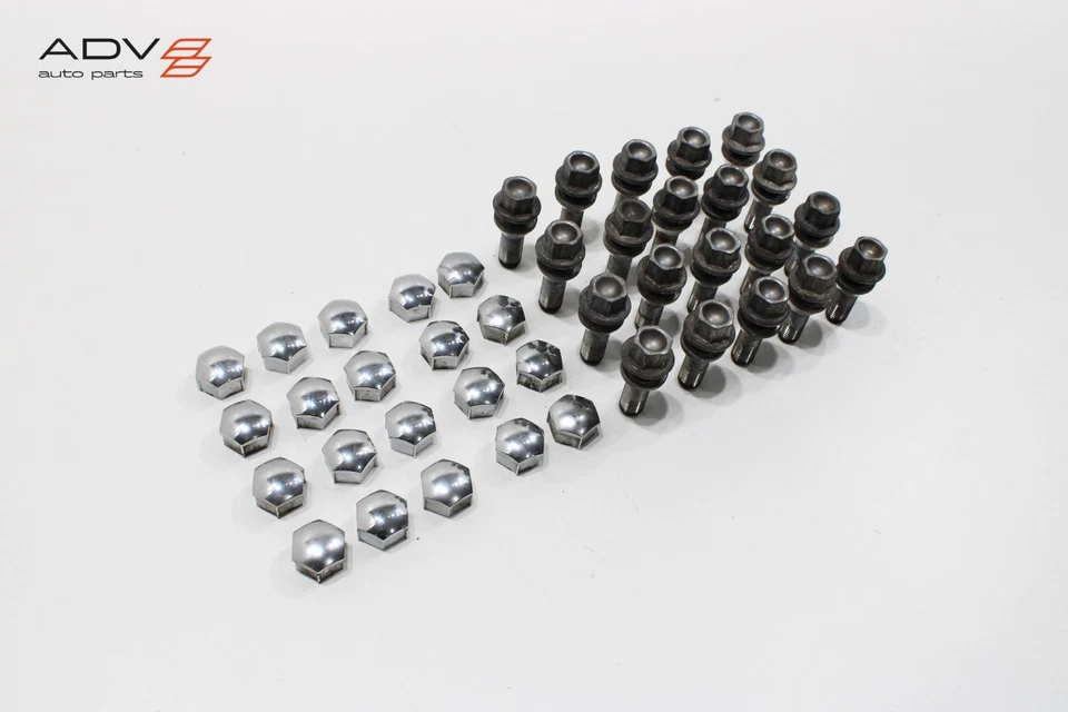 Volvo S60 2019-2025 llanta tuerca pernos pernos con tapa de cubierta OEM -juego- Foto 2 de 4