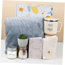 Unique Sympathy Gift Baskets, Get Well Soon Gifts For Women, Sympathy WHITE