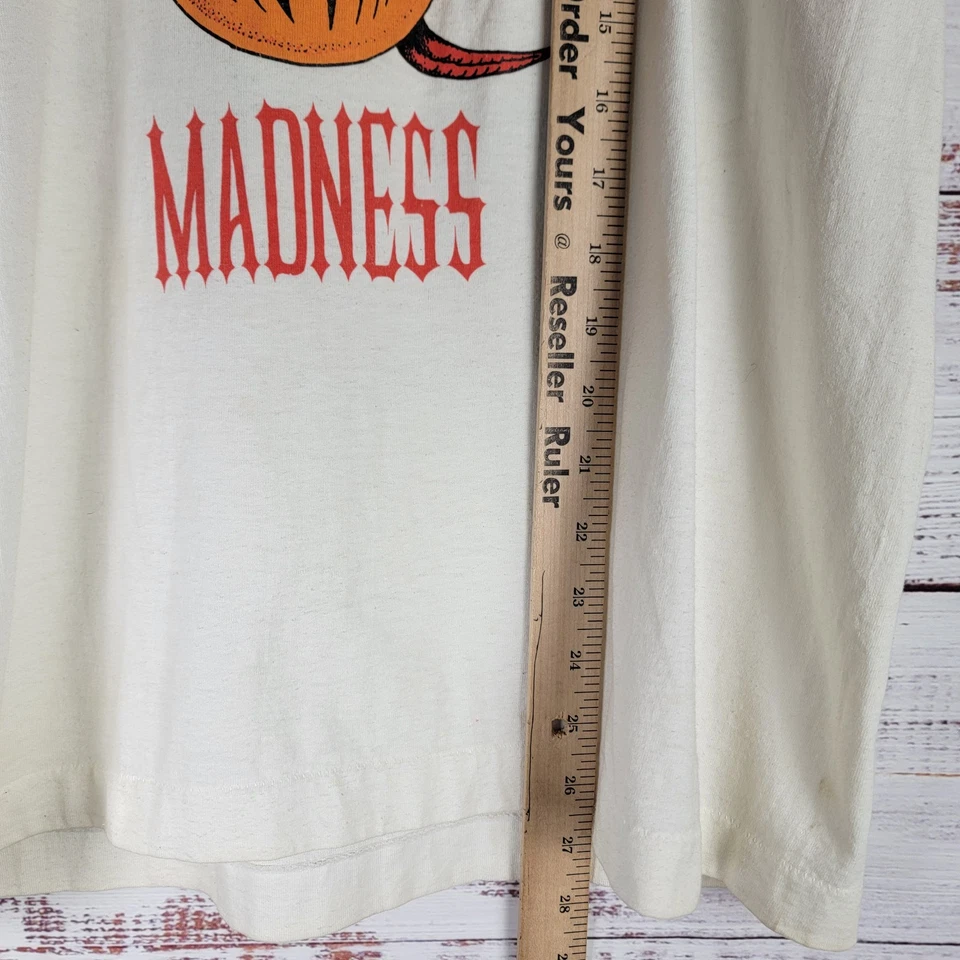 Camiseta rara 1993 MADNESS Ska Punk Band VICTIM TOUR talla L puntada única Foto 2 de 4
