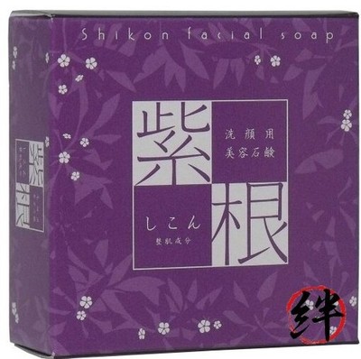 Purple Root Soap for Facial Cleansing with Foaming Net 100g x 3-Pack