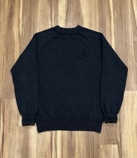 Y2K Sean John Dark Gray Sweater Size L Hip Hop Style Embroidered Logo