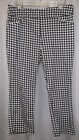 New York & Company B&W Gingham Capris Size 8 — photo 1