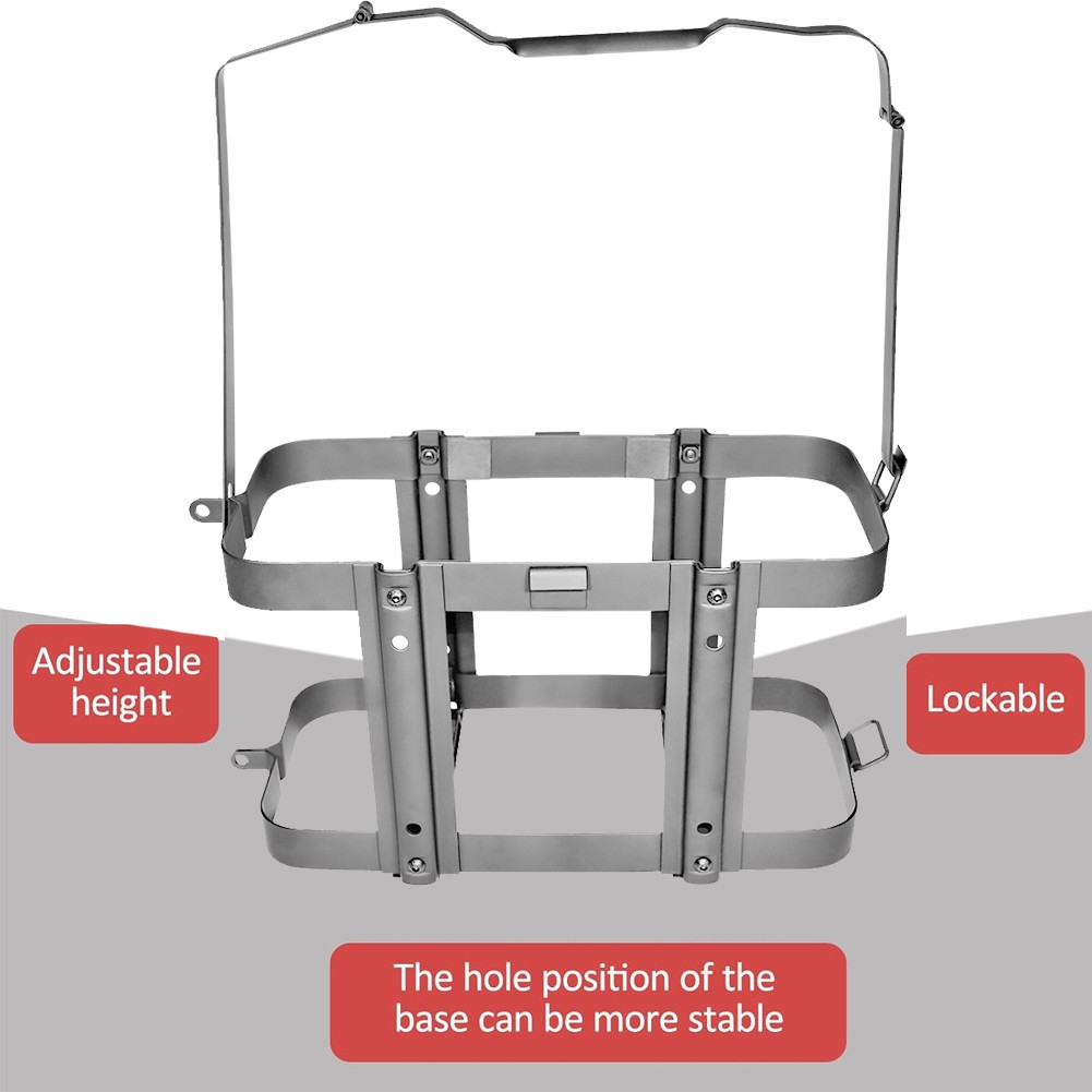 SPARKWHIZ Jerry Can Holder Mount 5.28 Gallons/20L Fuel Gasoline Can Rack- Steel