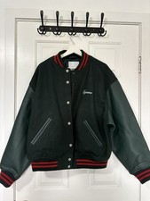 Supreme Cross Varsity Jacket Dark green