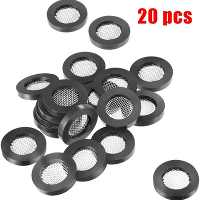#ad 20x Hose Washer Seal O Ring Hose Gasket Filter Net Shower Head Stainless Steel $9.71