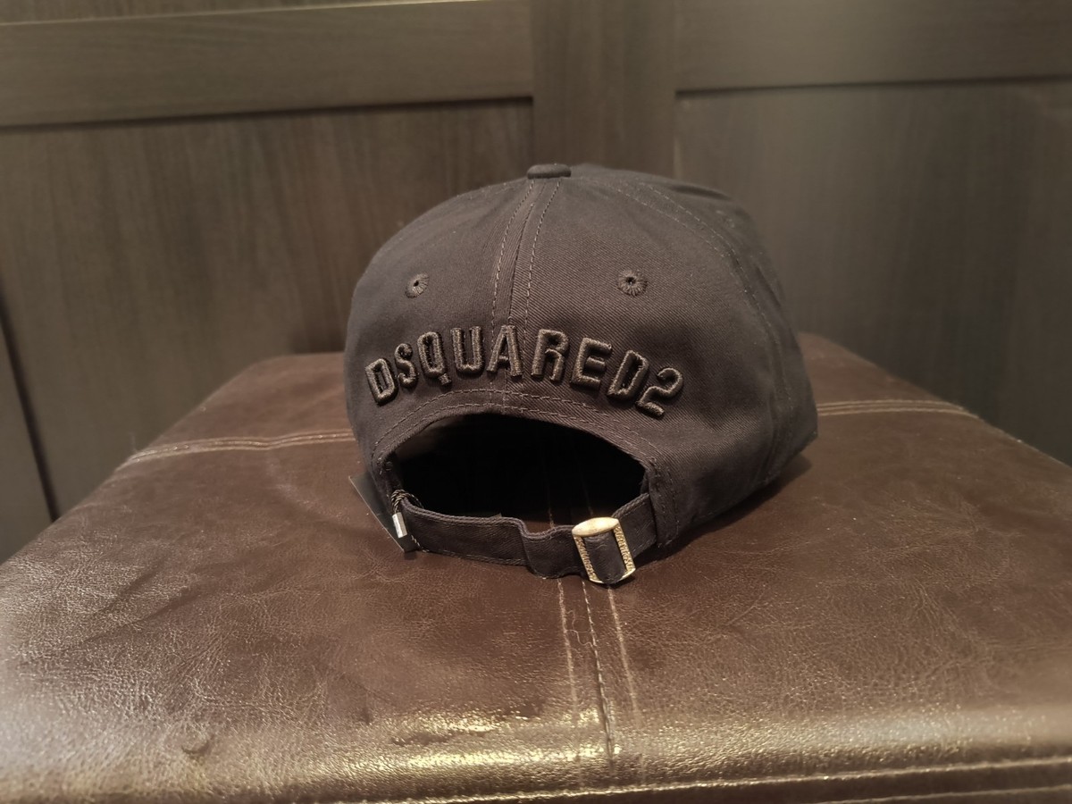 Dsquared Hat Adjustable Distressed black View 5