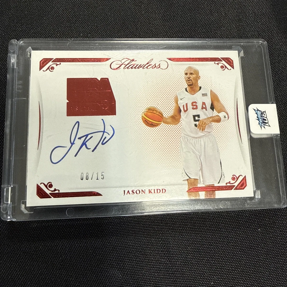 Panini Jason Kidd Basketball Autographed Sports Trading Cards
