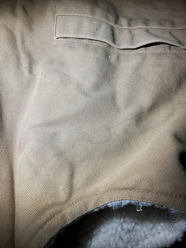 Vintage Carhartt Duck Sherpa Lined Zip Vest Made In USA Size Is A Guess XL? Read - Picture 23 of 24
