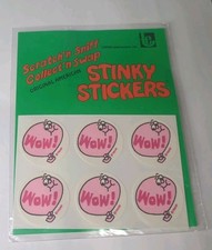 TREND 80s Stinky Stickers Vintage Scratch N Sniff Sealed Bubblegum Wow 