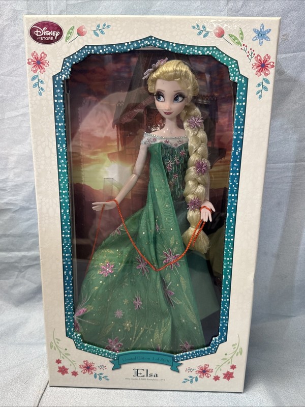 Disney Store Frozen Fever Limited Edition Princess Queen Elsa Doll 17'' NIB